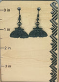 Large Black Moth Earrings | Gothic Statement Jewelry | Moth Earrings | Dark Nature Jewelry | Witchy Gift