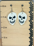 Skull Guitar Pick & Stainless Steel Earrings — Rocker Gift Set | Gothic Jewelry | Musician Gift | Punk Accessories