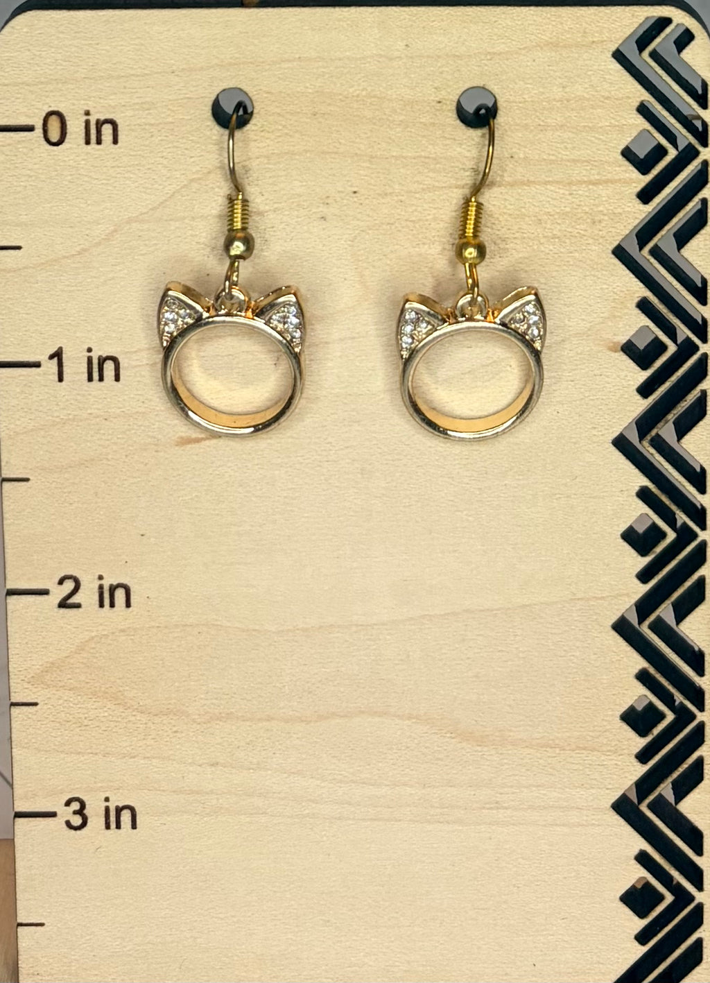 Cat Head Earrings — Silver or Gold Plated Stainless Steel Cat Jewelry