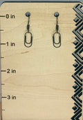 Tiny Miniature Paper Clip Earrings — Antique Bronze Color | Quirky Officecore Jewelry | Unique Gift