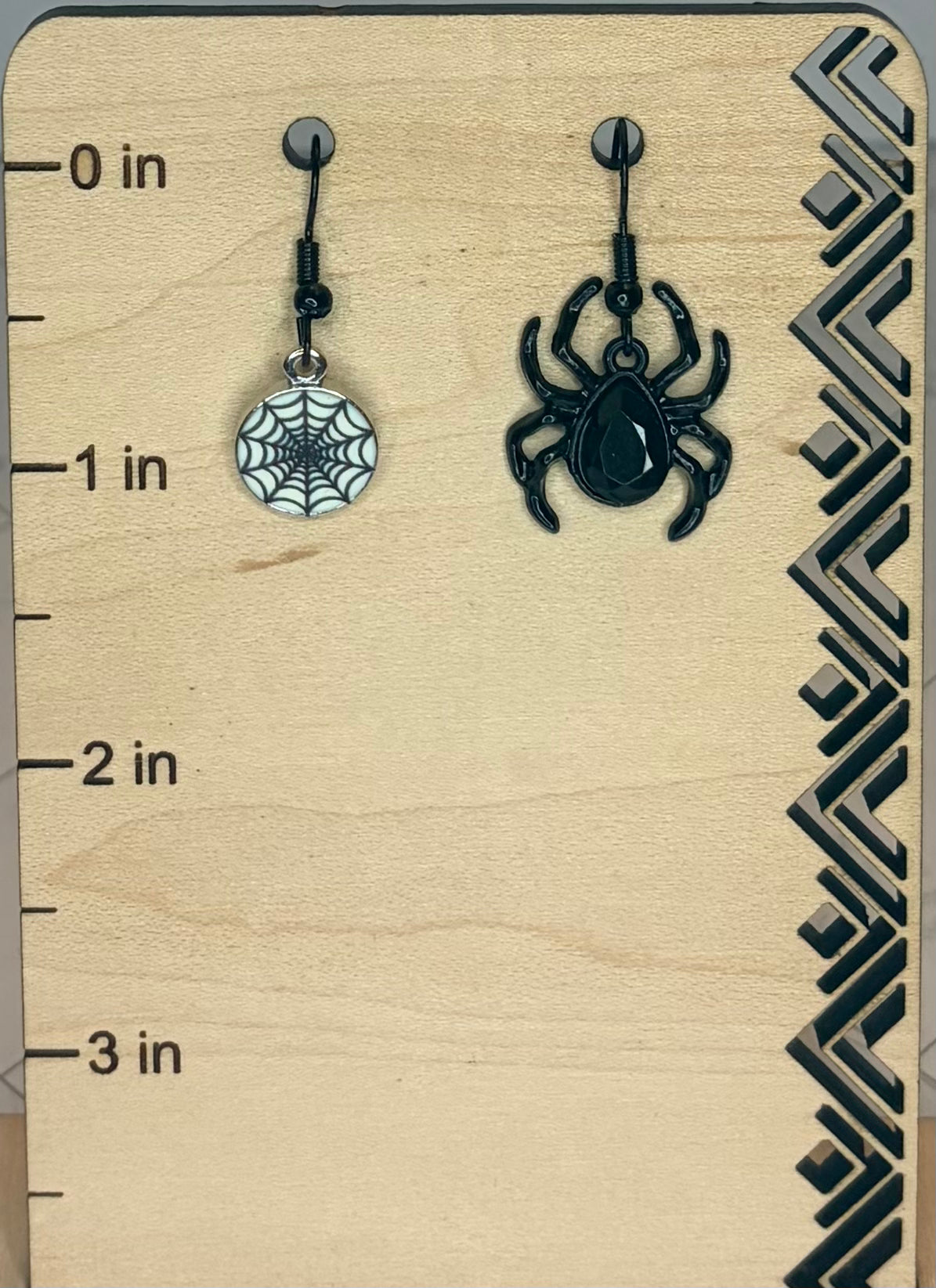 Spider & Spider Web Earrings | Spooky Halloween Jewelry | Gothic Statement Earrings | Witchy Gift