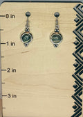 Silver Jasper Stone & Stainless Steel Earrings — Natural Stone Dangle Earrings, Minimalist Jewelry