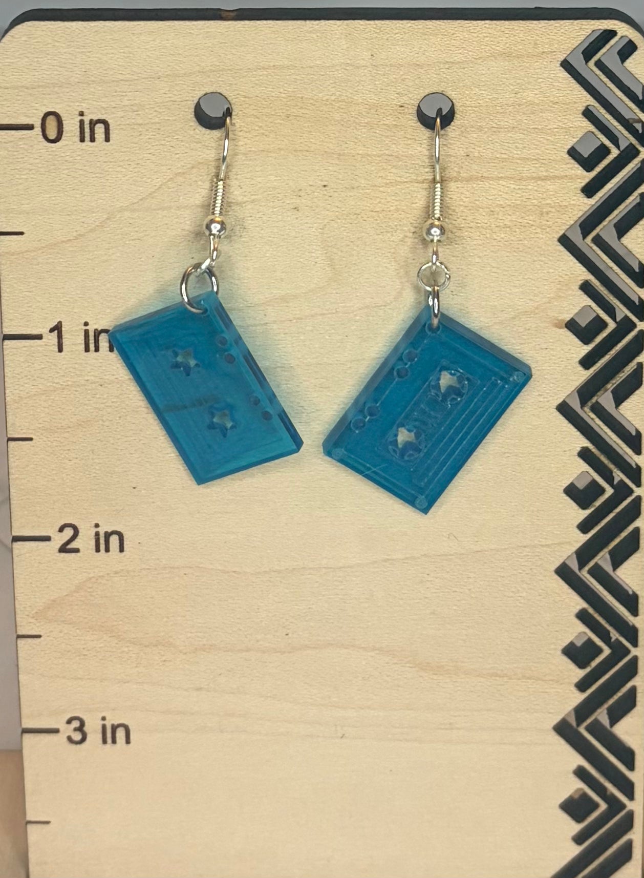 Retro Cassette Tape Earrings | Neon Acrylic Jewelry | 80s & 90s Nostalgia | Stainless Steel Earrings | Music Lover Gift