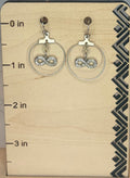 Crystal Infinity Earrings | Stainless Steel Jewelry | Sparkling Infinity Symbol Earrings | Meaningful Gift