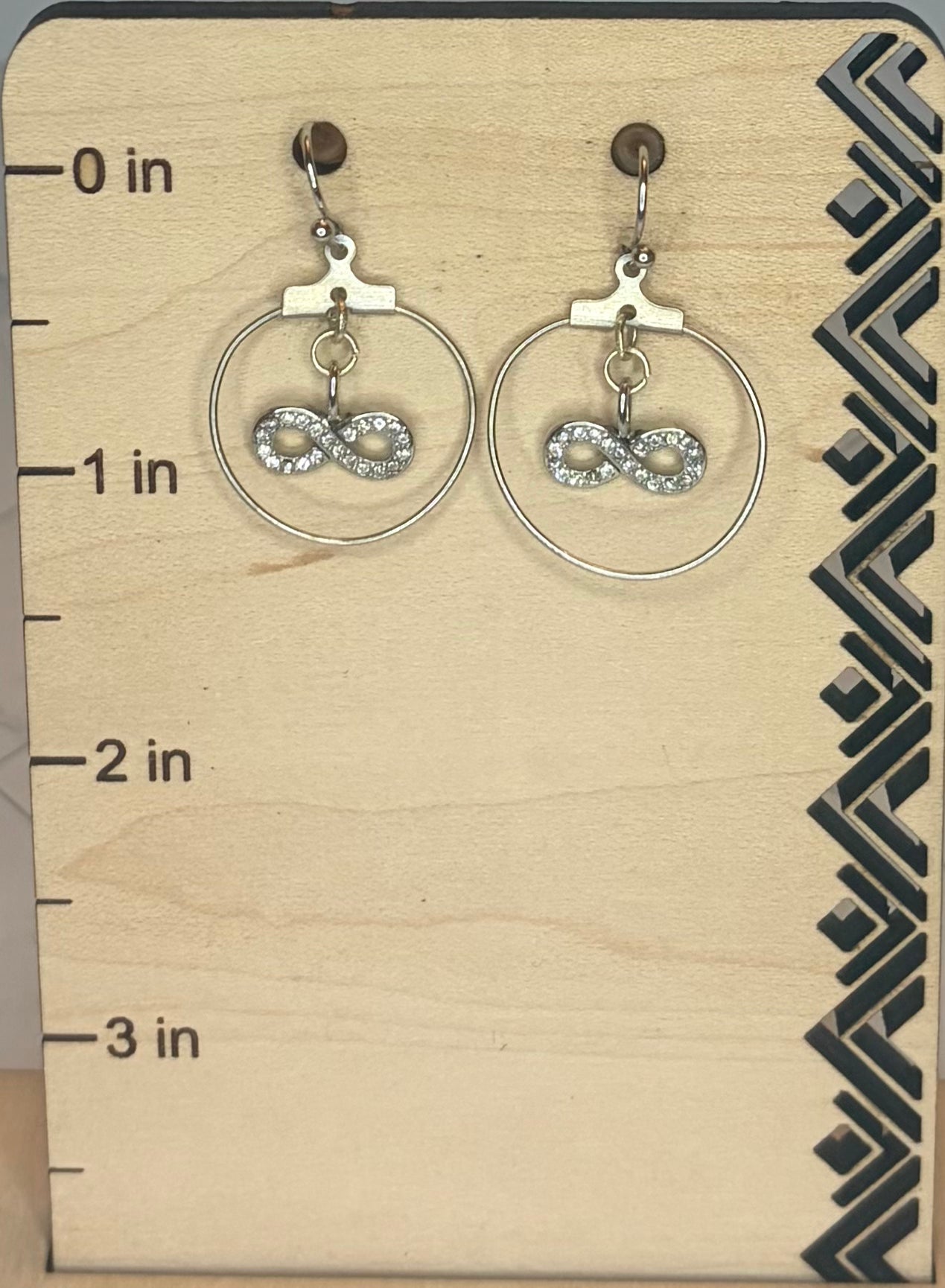 Crystal Infinity Earrings | Stainless Steel Jewelry | Sparkling Infinity Symbol Earrings | Meaningful Gift