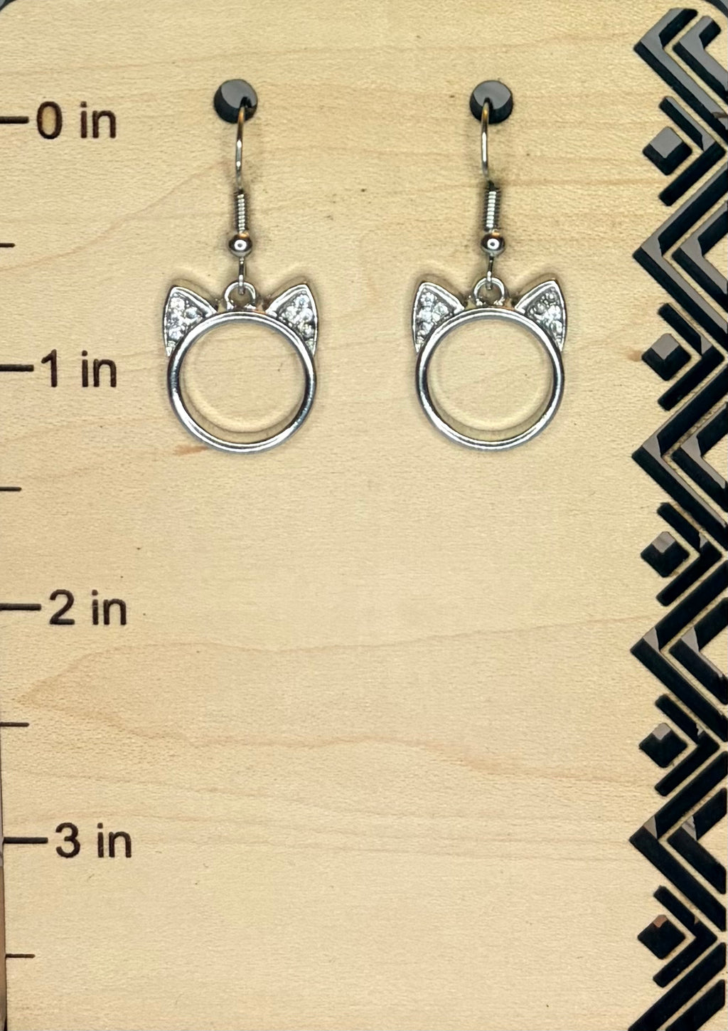 Cat Head Earrings — Silver or Gold Plated Stainless Steel Cat Jewelry